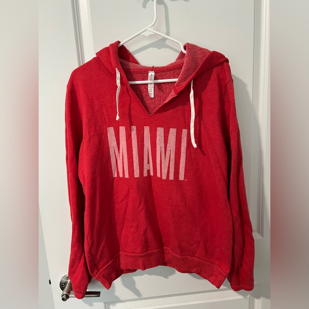 Miami University Women's Hoodie - Size Large - Red
